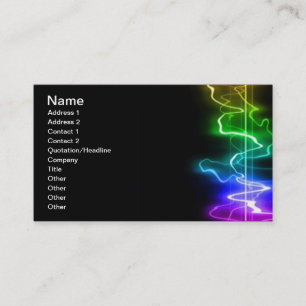 CARTE DE VISITE COULEURS NUMÉRIQUES COULEURS DE MUSIQUE COULEURS 