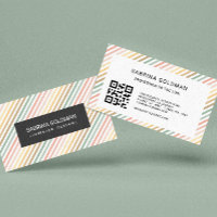 Couleurs pastel couleur rose vertes QR CODE