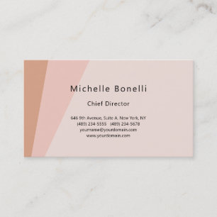 Carte De Visite Couleurs pastel minimalistes minimalistes et épuré