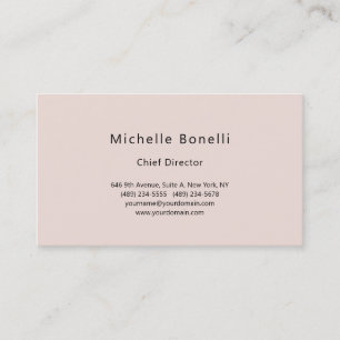 Carte De Visite Couleurs pastel minimalistes minimalistes et épuré