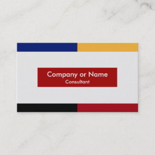 Carte De Visite Couleurs primaires modernes