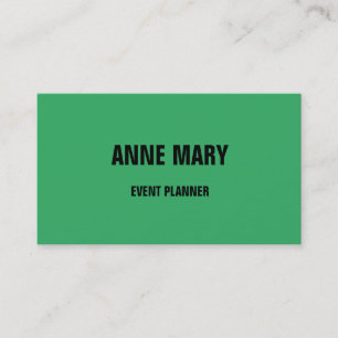 Carte De Visite Couleurs sur mesure Mariage couleur couleur verte 