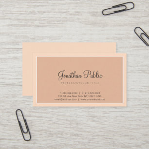 Carte De Visite Couleurs tendance Design élégant Moderne Professio