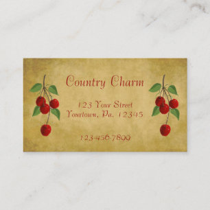 Carte de visite Country Cherries