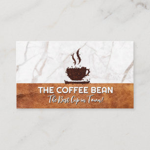 Carte De Visite Coupe de café de haricots