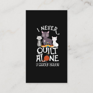 Carte De Visite Couper le propriétaire de chats Quilter Feline Pe