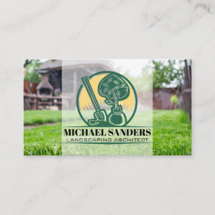 Carte De Visite Couper l'herbe en Jardin   Paysagère