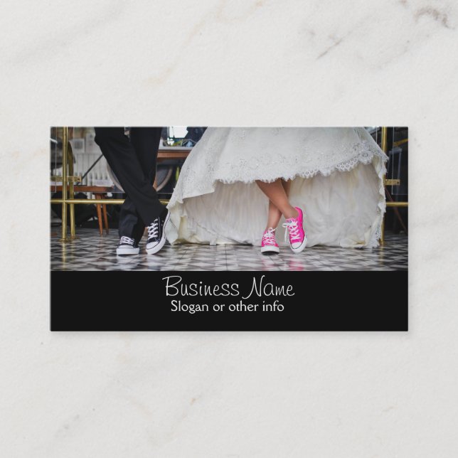 Carte De Visite Couple mariage dans un style rétro Cinties Diner (Devant)