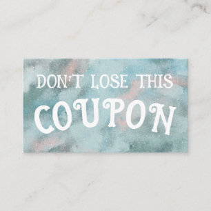 Carte De Visite Coupons de récompense pour enfants