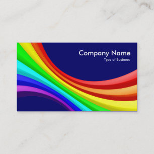 Carte De Visite Courbe de spectre 3d - Bleu foncé 000066