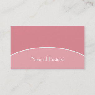 Carte De Visite Courbe Rose Minimaliste