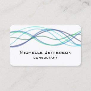 Carte De Visite Courbes Abstraites modernes Style moderne tendance