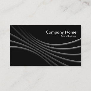 Carte De Visite Courbes foncées 3d - Noir