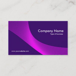 Carte De Visite Courbes - Magenta sur Deep Purple 330066