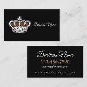 Carte De Visite Couronne - Brown