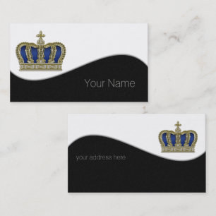 Carte De Visite Couronne d'or - luxe royal 5