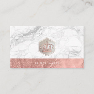 CARTE DE VISITE COURONNE PÉRIALE DE PIXDEZINES  MARBLE FAUX OR ROS