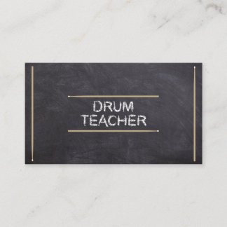 Carte De Visite Cours de Batterie Professeur de Musique Craies