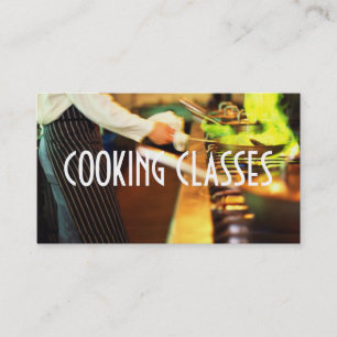 Carte De Visite Cours de cuisine Restaurant Bar Iron Chef