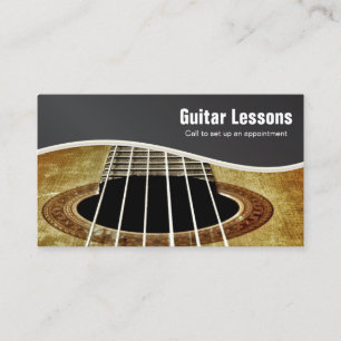 Carte De Visite Cours de guitare 🎸 instructeurs de musique
