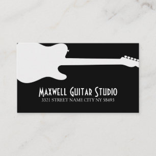 Carte De Visite Cours de guitare Instructor Music Studio Business
