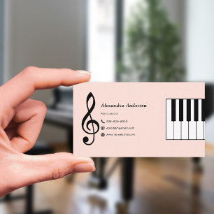 Carte De Visite Cours de piano