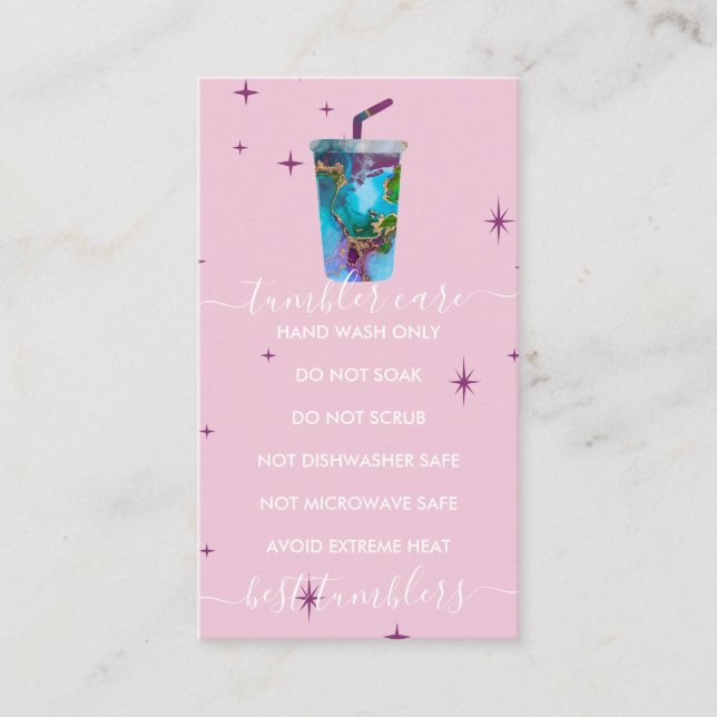 Carte De Visite Cours de soins à tambours (Devant)