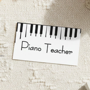 Carte De Visite Cours particuliers de piano