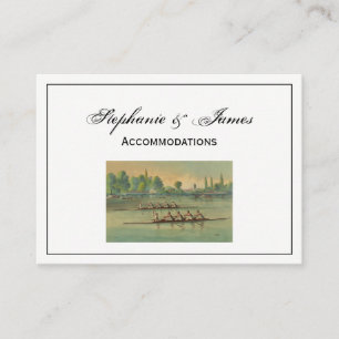 Carte De Visite Course de bateau de course de l'équipage vintage R