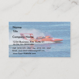 Carte De Visite Course en bateau