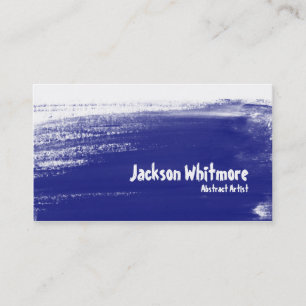 Carte De Visite Courses de peinture - bleu