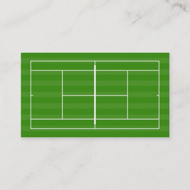 Carte De Visite court de tennis (Devant)