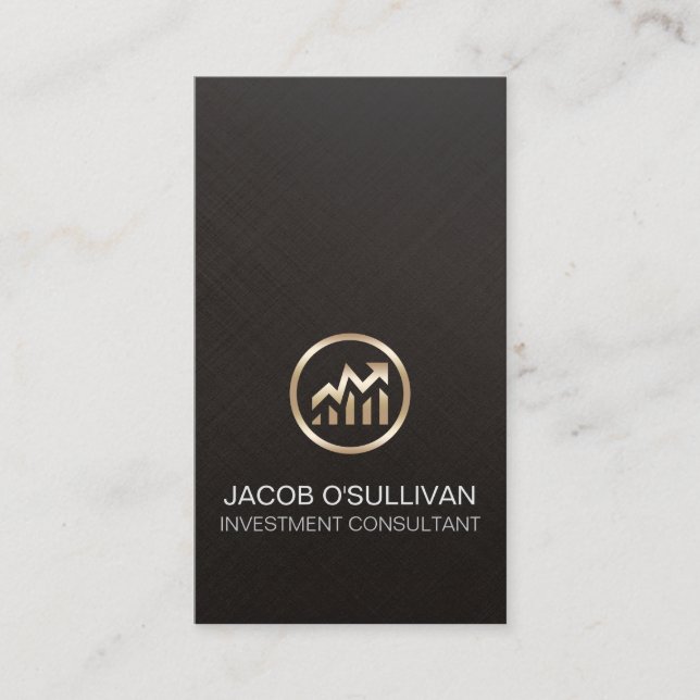 Carte De Visite courtier en actions de Stock consultant en placeme (Devant)
