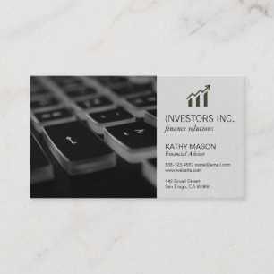 Carte De Visite Courtier en actions Investissements Analyste d