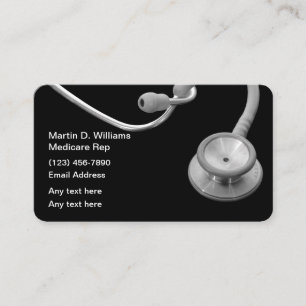 Carte De Visite Courtier Médicale d'assurance maladie