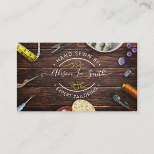 Carte de visite cousu main pour le port de mer ou 