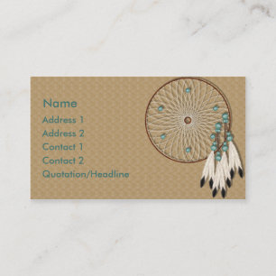 Carte De Visite Coutume de Dreamcatcher de Natif américain de KRW