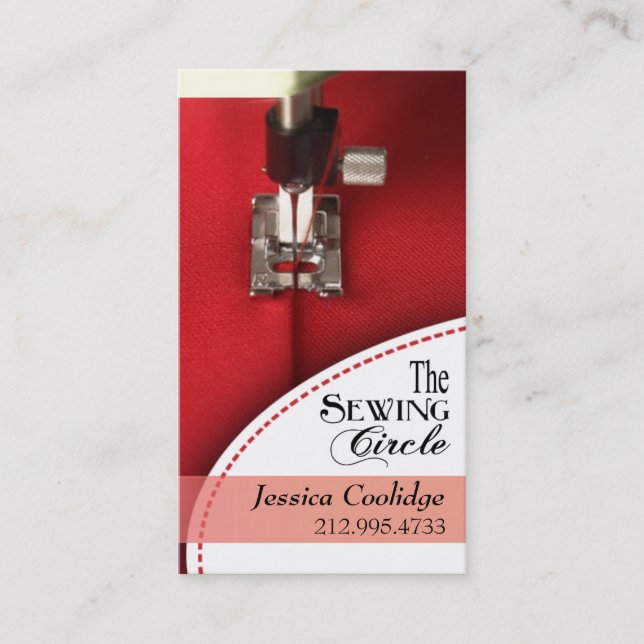 Carte De Visite Couture : Couturière, tailleur, concepteur, (Devant)