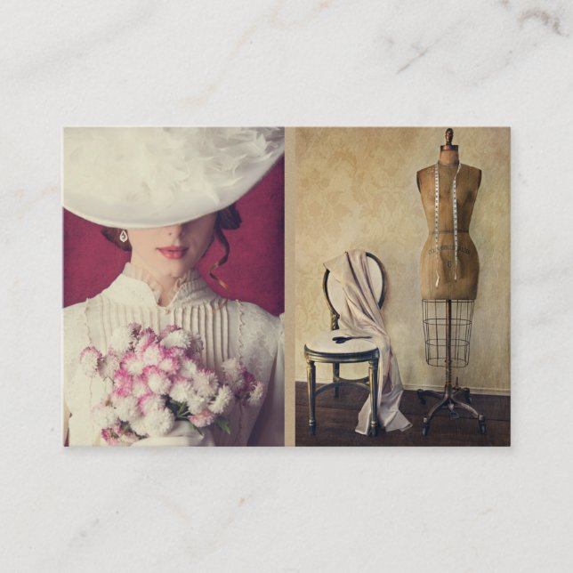 Carte De Visite Couture / Cuisine / Mode / Coiffure (Devant)