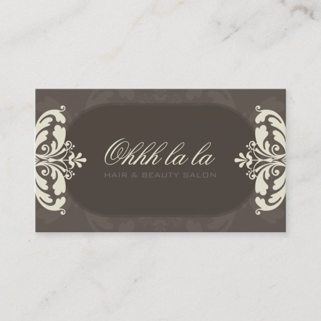 CARTE DE VISITE COUTURE :: la couture fleurit 3L (Devant)