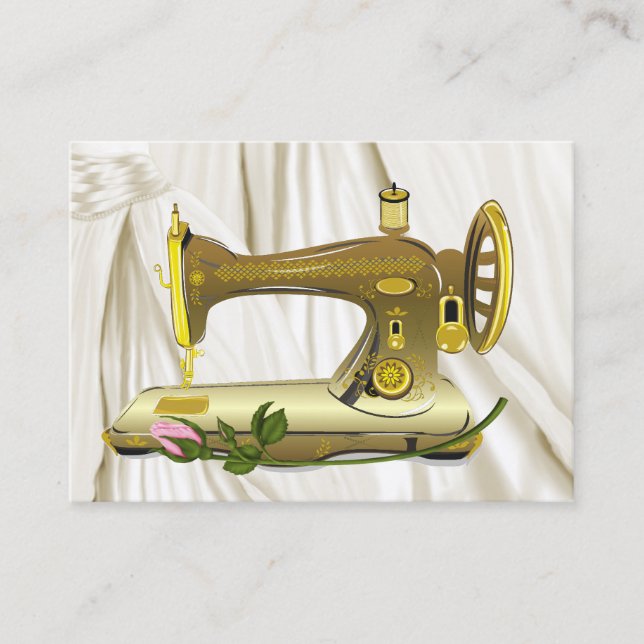 Carte De Visite Couture / Mode / Coiffeuse (Devant)