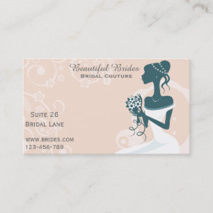 Carte De Visite Couture nuptiale, habillement Mariage