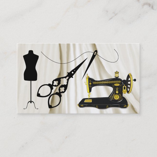Carte De Visite Couture standard / Mode / Fauteuil (Devant)