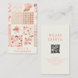 Carte De Visite Couverture en patchwork de pêche Vêtements faits m