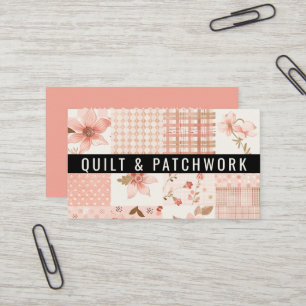 Carte De Visite Couverture en patchwork de pêche Vêtements faits m