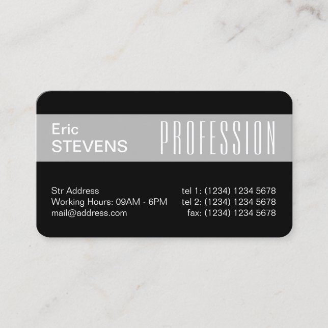 Carte De Visite Couverture professionnelle minimale moderne de (Devant)