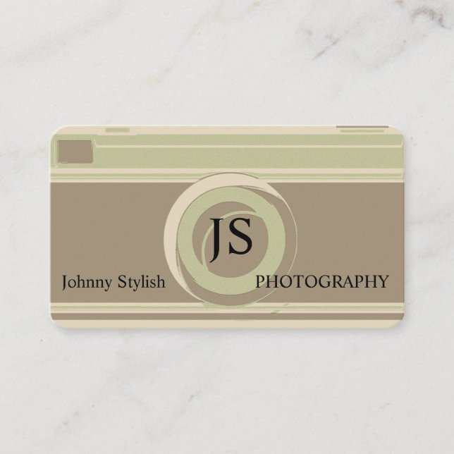 Carte De Visite Couverture rustique professionnelle de (Devant)