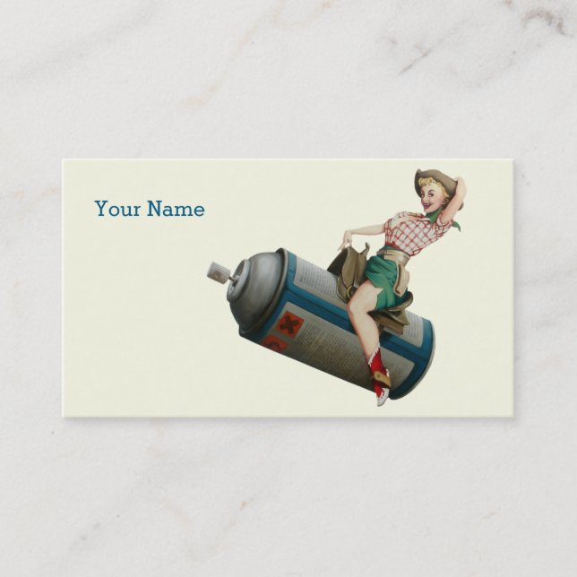 Carte De Visite Cow-girl V2 de vol (Devant)