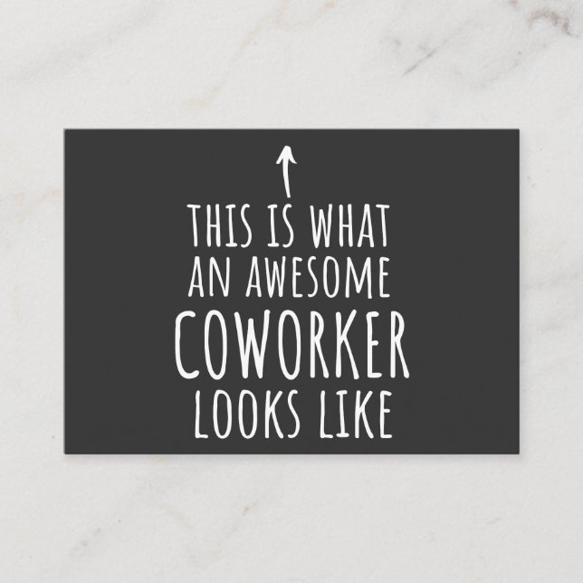 Carte De Visite Coworker Gift, Coworker Mug, Awesome Coworker (Devant)