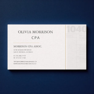 Carte De Visite CPA Professionnel